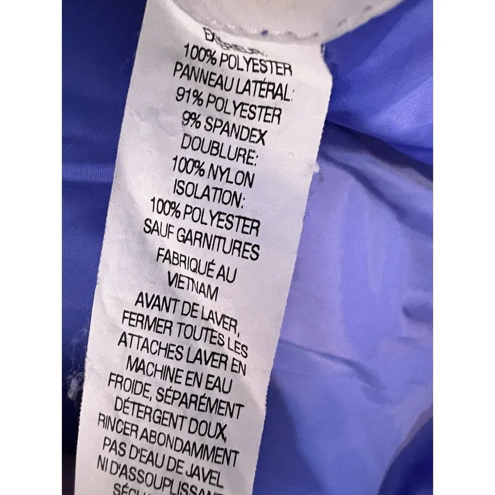 LL Bean Quilted Vest Women's XL Blue Preppy Logo Lightweight Full Zip Outdoor - Picture 9 of 11